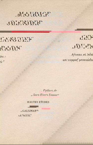 Les langues du paradis : Aryens et Sémites, un couple providentiel