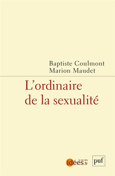 Couverture de L'ordinaire de la sexualité