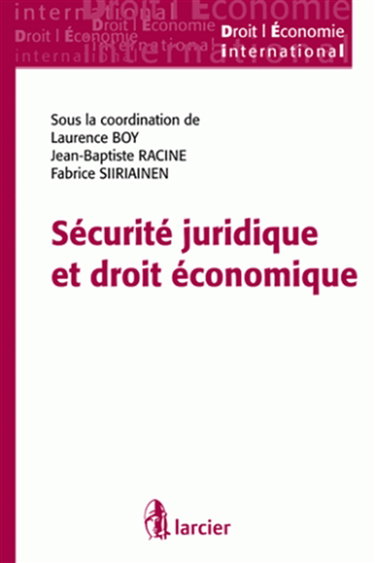 Sécurité juridique et droit économique