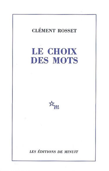 Le choix des mots. La joie et son paradoxe