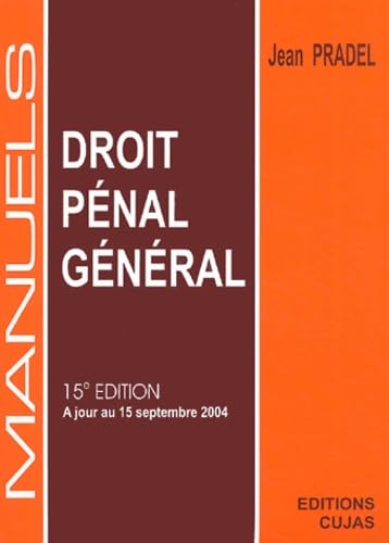 Manuel de droit pénal général