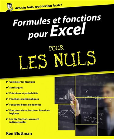 Couverture de Formules et fonctions pour Excel pour les nuls : versions  2010, 2013 et 2016