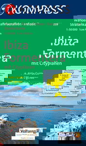 Carte touristique : Ibiza - Formentera