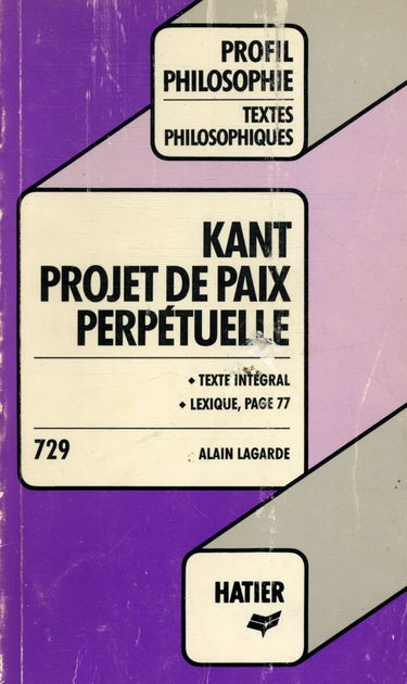 Projet De Paix Perpetuelle