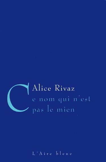 Couverture de Ce nom qui n'est pas le mien