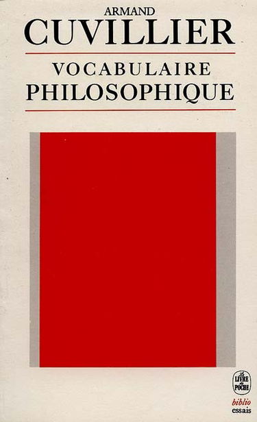 Vocabulaire philosophique