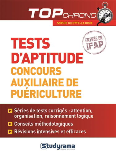 Tests d'aptitude concours auxiliaire de puériculture