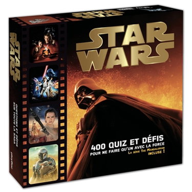 Couverture de Boite quiz : Star Wars : 400 quiz et défis pour ne faire qu'un avec la force