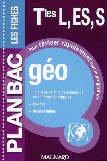 Géo, terminales L, ES, S : les fiches