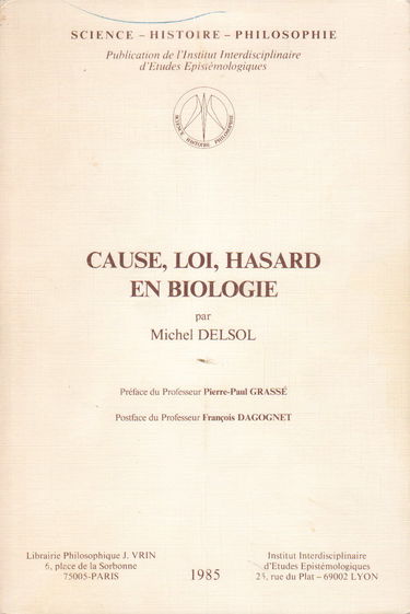 Cause, loi, hasard en biologie