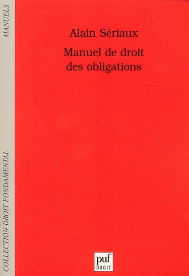Manuel de droit des obligations