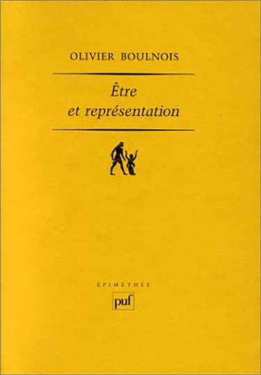 Etre et représentation : une généalogie de la métaphysique moderne à l'époque de Duns Scot, XIIIe-XIVe siècle