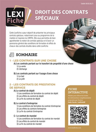 Droit des contrats spéciaux