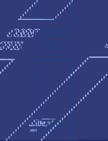 Code civil 2001 (ancienne édition)