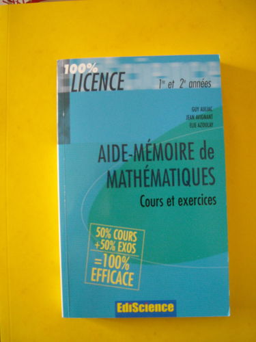 Aide-mémoire de mathématiques