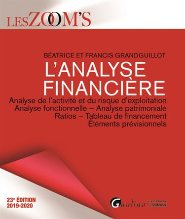 L'analyse financière : analyse de l'activité et du risque d'exploitation, analyse fonctionnelle, analyse patrimoniale, ratios, tableau de financement, éléments prévisionnels : 2019-2020