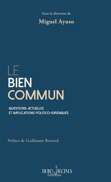 Couverture de Le bien commun : questions actuelles et implications politico-juridiques