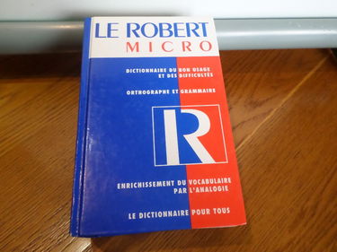 Le Robert micro: Dictionnaire d'apprentissage de la langue française