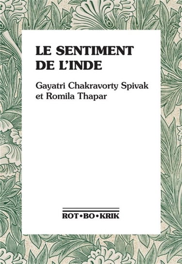 Couverture de Le sentiment de l'Inde