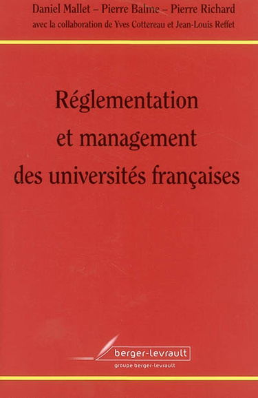 Règlementation et management des universités françaises