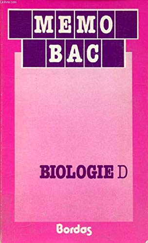 Biologie terminales D, 1983-1984