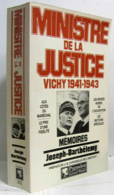 Ministère de la justice : Vichy 1941-1943