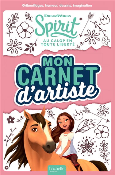 Couverture de Spirit, au galop en toute liberté : mon carnet d'artiste par Dreamworks