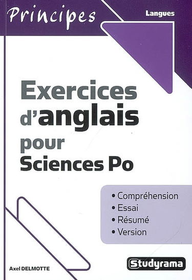 Exercices d'anglais pour Sciences Po