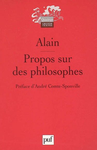 Propos sur des philosophes