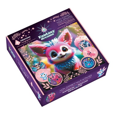 Mon coffret muti-activités Fantasy dreams : plastique fou, perles à eau, cartes à gratter