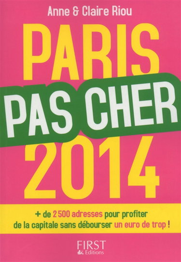 Couverture de Paris pas cher 2014