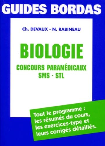 Biologie : concours paramédicaux SMS-STL