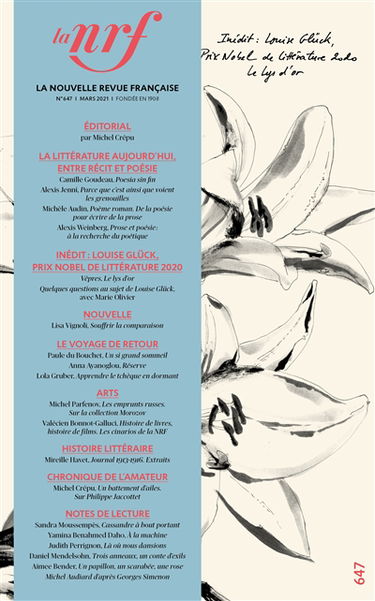 Nouvelle revue française, n° 647