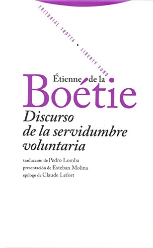 Couverture de Discurso de la servidumbre voluntaria/ Speech of Voluntary Servitude par Etienne de La Boétie