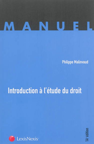 Introduction à l'étude du droit