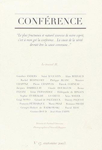 Conférence nº 16. Le travail, 1