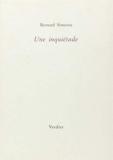 Une inquiétude