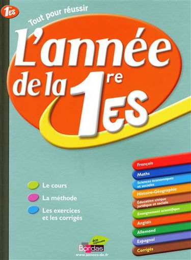 L'année de la 1re ES