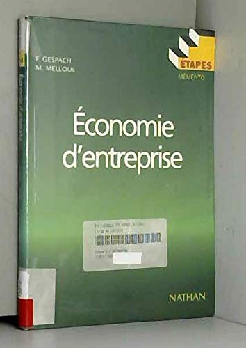 Economie d'entreprise