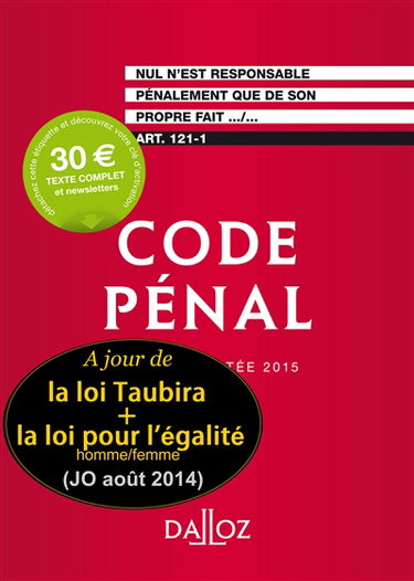 Code pénal 2015