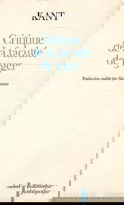 Critique de la faculté de juger