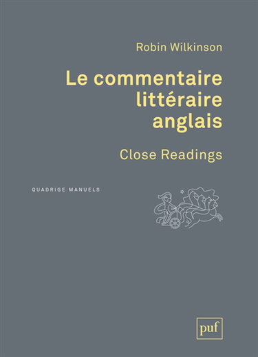 Couverture de Le commentaire littéraire anglais. Close readings