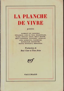 La planche de vivre, poésies