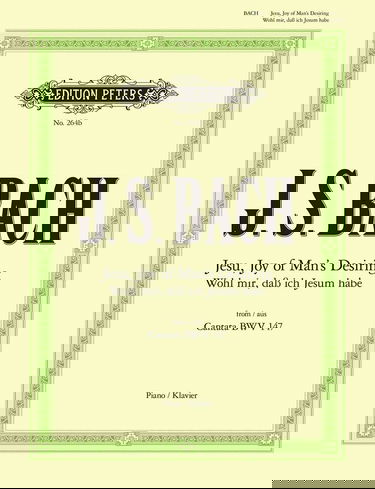 Jésus que ma Joie Demeure Bwv147 - Piano