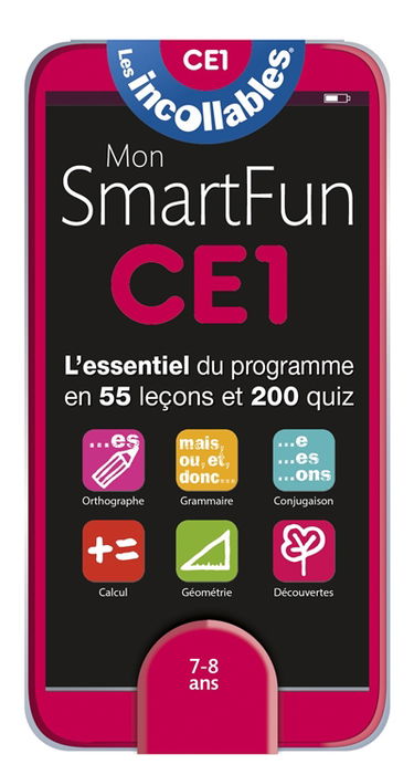 Mon smartfun CE1, 7-8 ans : l'essentiel du programme en 55 leçons et 200 quiz