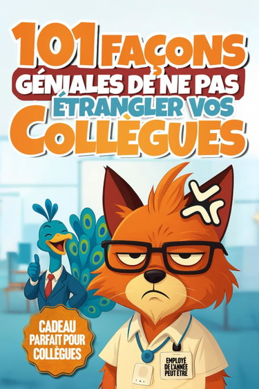 Couverture de 101 Façons Géniales de ne pas Étrangler vos Collègues: Le livre cadeau marrant pour vos collègues. Défoulez-vous avec des activités, énigmes, plans de vengeance et tâches créatives à faire au bureau