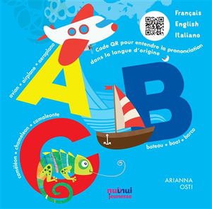 A, B, C : français, English, italiano