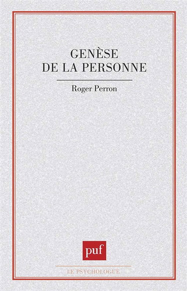 Genèse de la personne