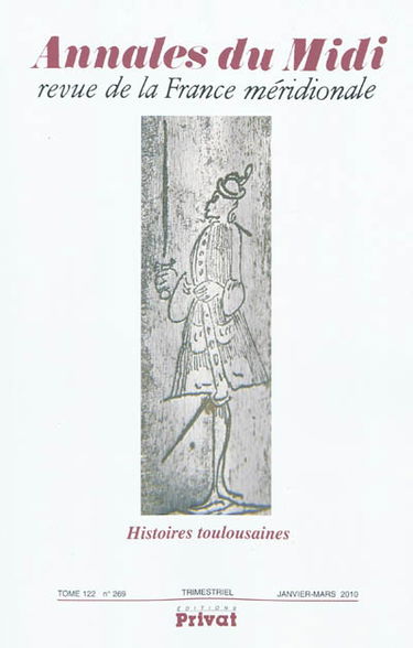 Annales du Midi, n° 269. Histoires toulousaines