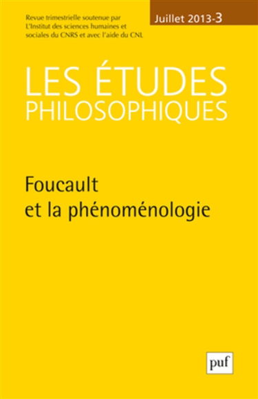 Etudes philosophiques (Les), n° 3 (2013)